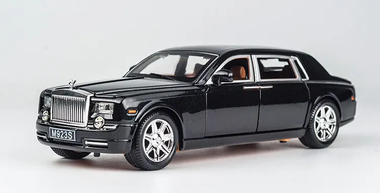 KIDAMI Rolls Royce 1:24 Масштаб литья под давлением модель автомобиля игрушечные машинки Вытяните назад звуковой светильник Коллекция подарков для детей и взрослых