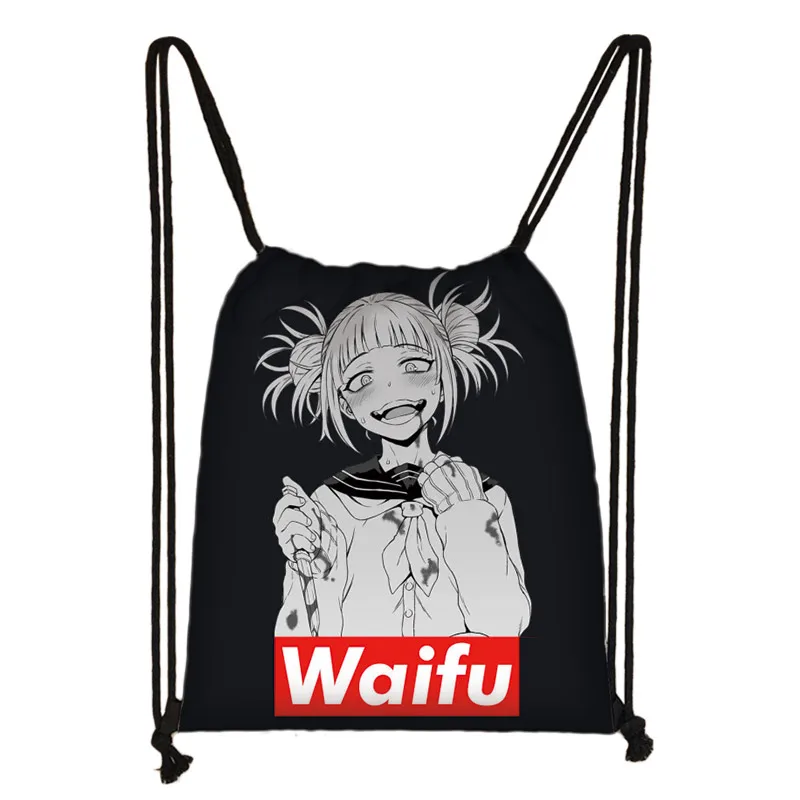 Сумка Sugoi Senpai на шнурке для женщин и мужчин дорожный саквояж с принтом аниме вайфу