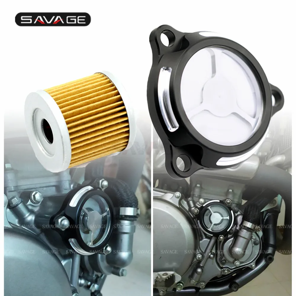 

Motorcycle Engine Oil Filter Cover For SUZUKI DRZ400SM Accessories DRZ 400 SM S E 2005-2020 LTZ 400 Parts LTR 450 2006-2009 Moto