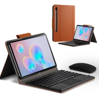 case for samsung galaxy tab s6 10 5 sm t860 sm t865 tablet protective bluetooth keyboard protector cover pu leather case mouse
