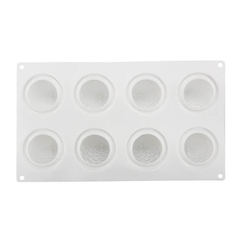 3D силиконовые формы 8 отверстий Pinecones выпечки инструменты для тортов мороженое