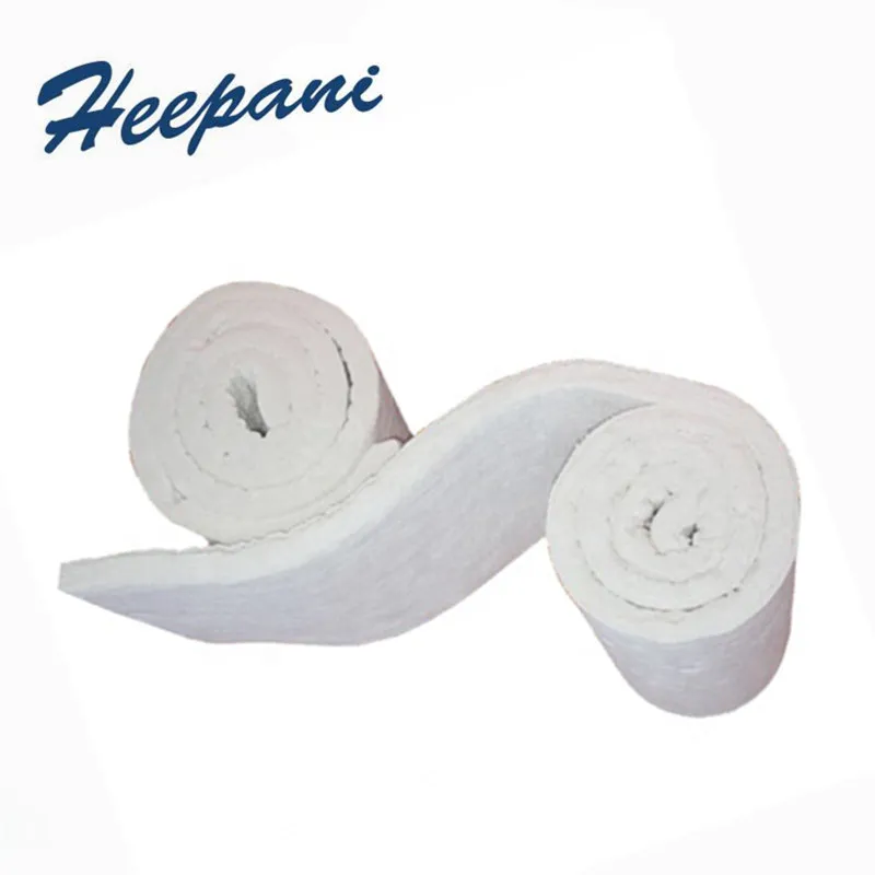 40mmx610mmx1m aluminium silicate insulation ceramic-fiber blanket refractory aluminum foil cover needled fiber blanket roll