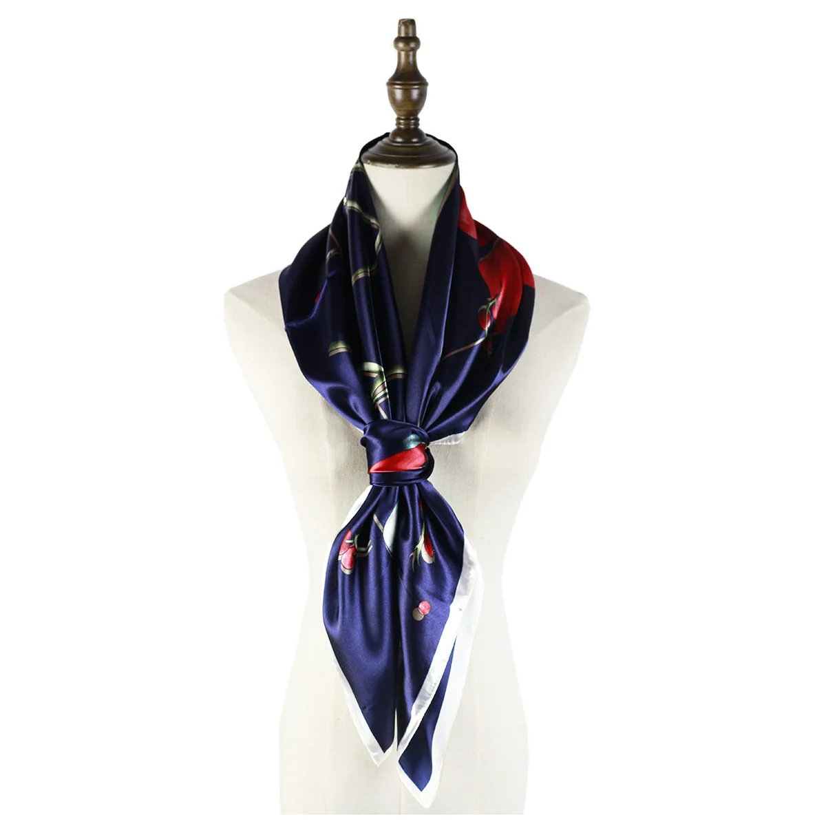 Женский Шелковый квадратный шарф с цветами лилии 23 шт. |