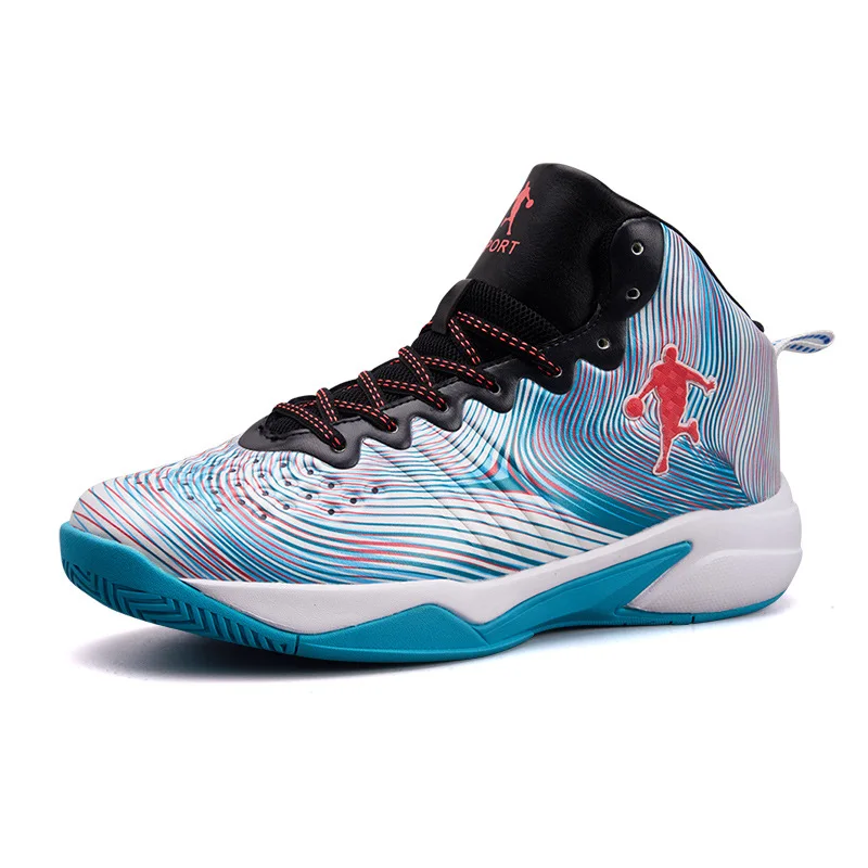 Баскетбольная обувь Мужская Высокая спортивная Студенческая противоскользящая