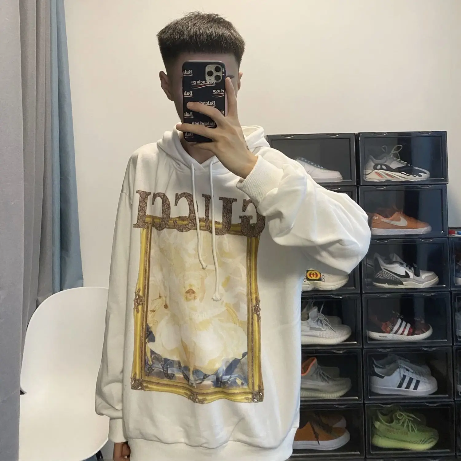 Весенне-летний модный брендовый свитер spirit guy Студенческая Корейская версия