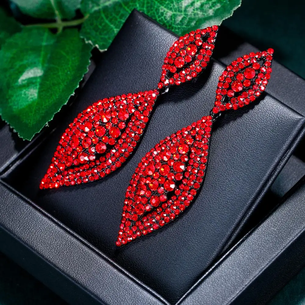 Женские серьги-капельки Cерьги с кристаллами висячие эстетические Свадебные