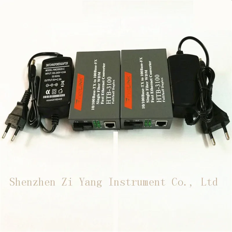 

Htb-3100ab Optical Fiber Media Converter Fiber Transceiver Single Fiber Converter 25km SC 10/100M Singlemode Single Fiber 1 pair