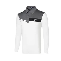 golf wear men clothing polo shirts long sleeve quick drying t shirt outdoor sports breathable