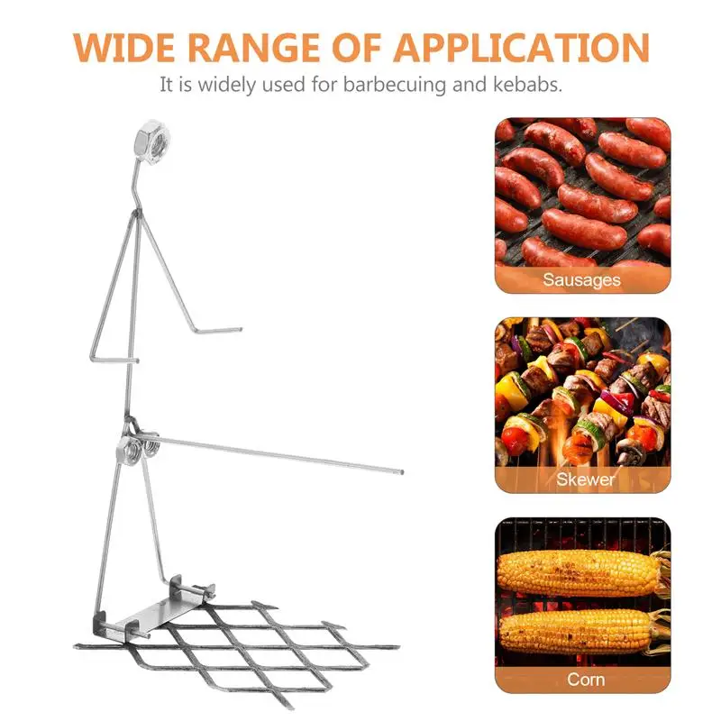 

1pc Iron Barbecue Grill Hot Dog Grill Fork BBQ Decoration Fork Barbecue Tool BBQ Metal Craft