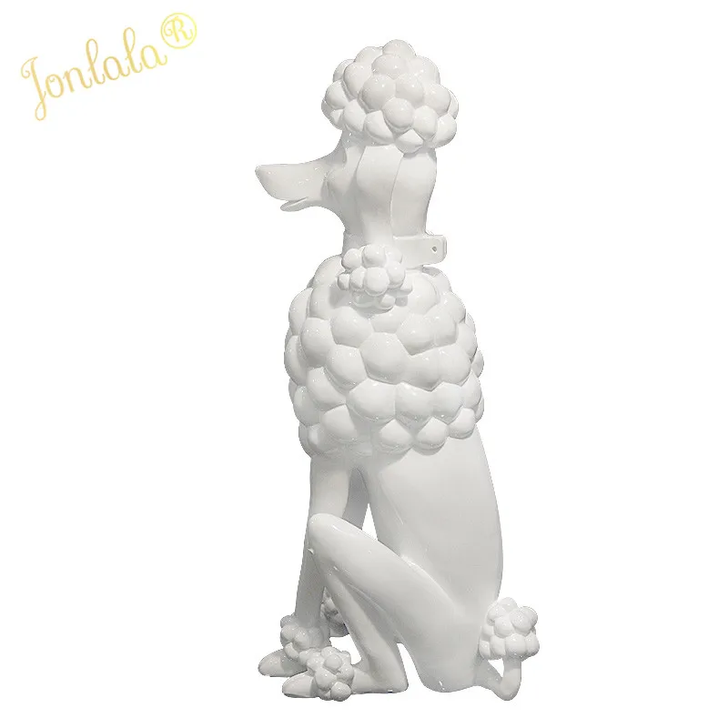 

Яркий трехцветный полимерный Пудель с узором, европейские современные высококачественные модные аксессуары для дома и клуба, украшения из ...