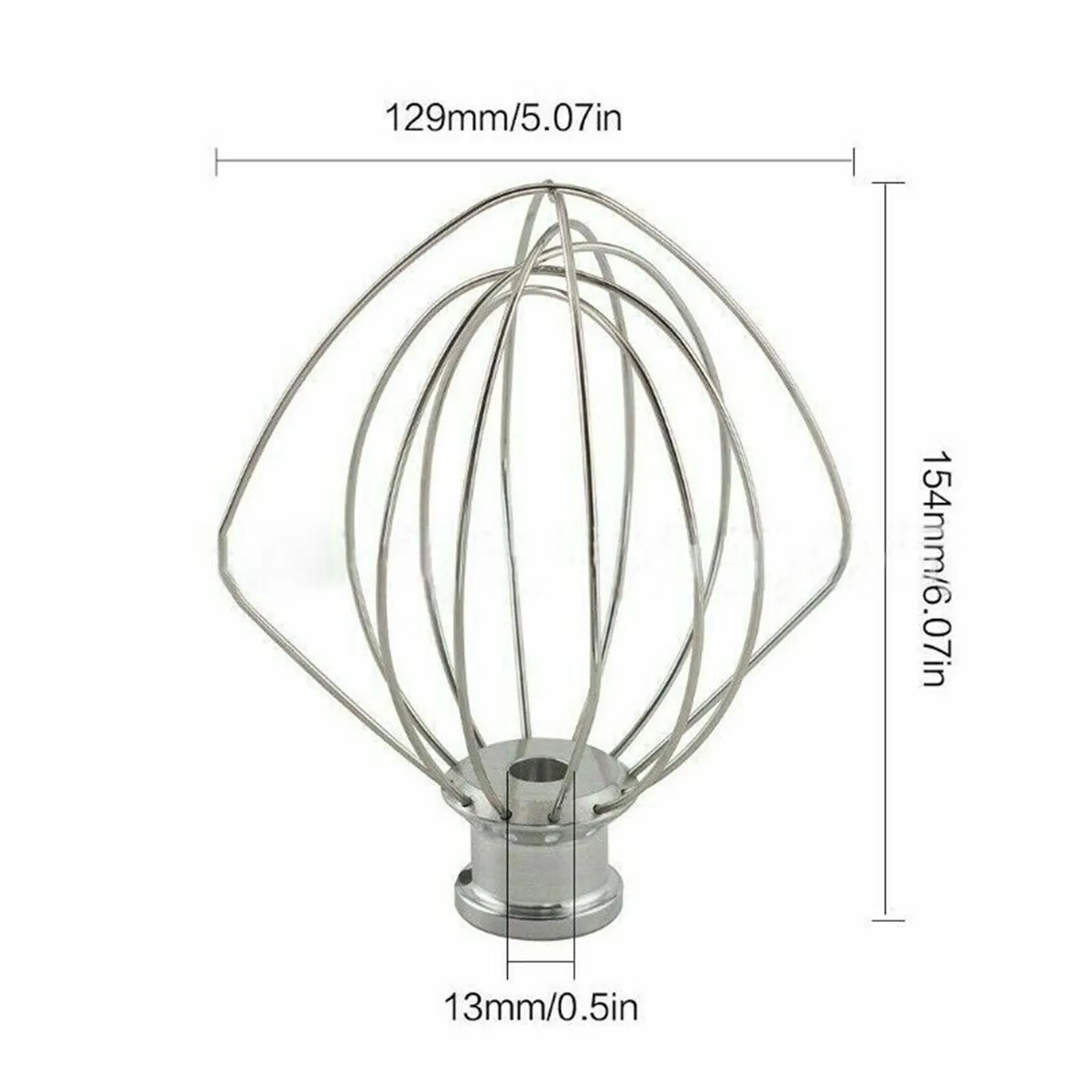 

Whisk Head Stainless Steel Tilt-Head Flour Cake Balloon Kitchen Accessories for K45WW