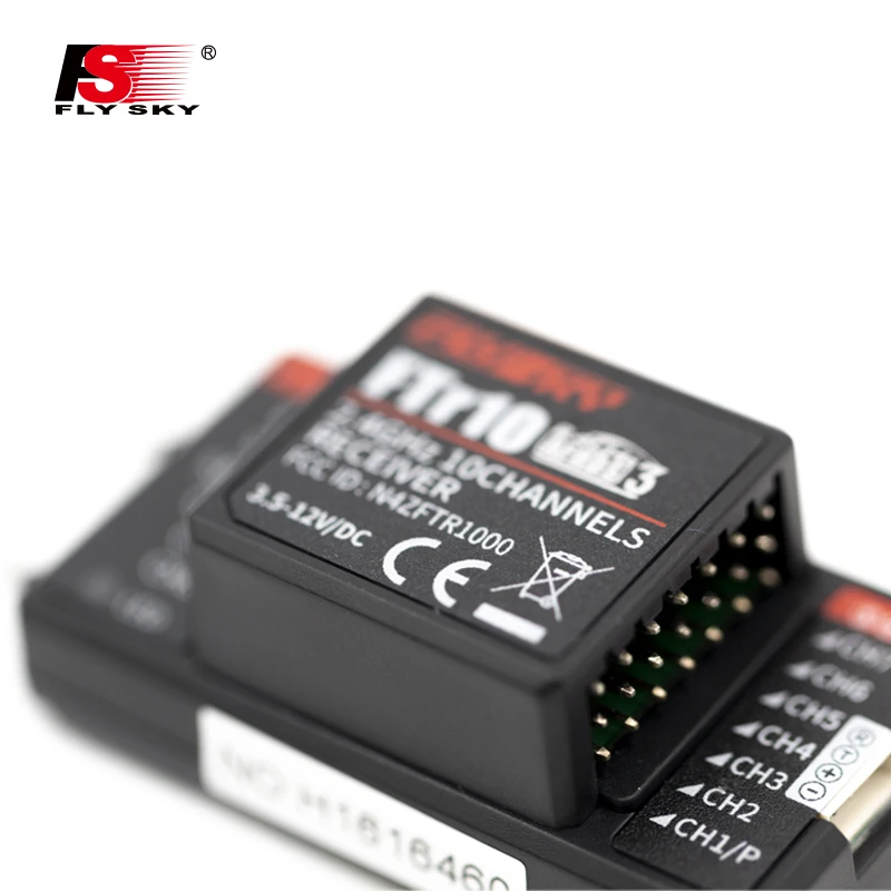 Flysky FTr10 2 4G 10CH двухсторонняя двойная антенна PPM/IBUS AFHDS3 мини приемник для
