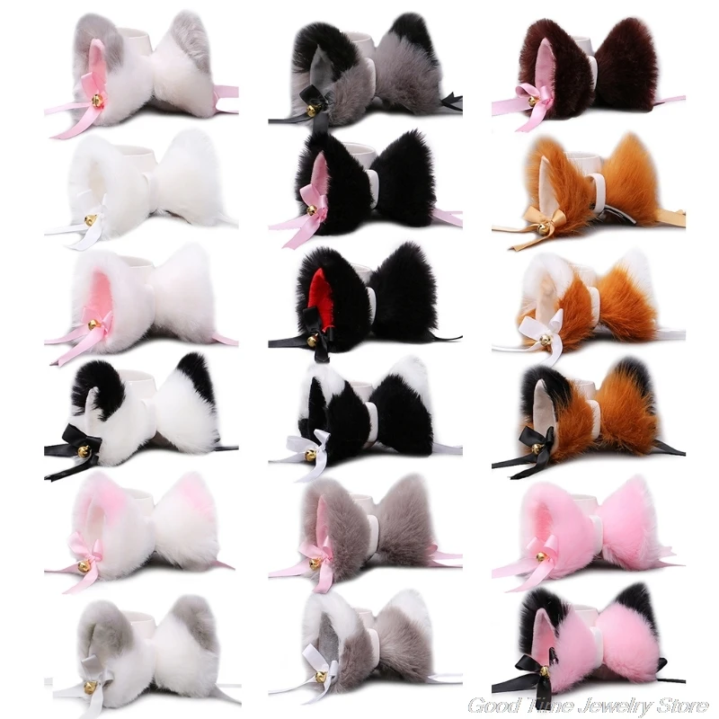 Заколка для волос в стиле японского аниме Лолита 1 пара милый пушистый кот с