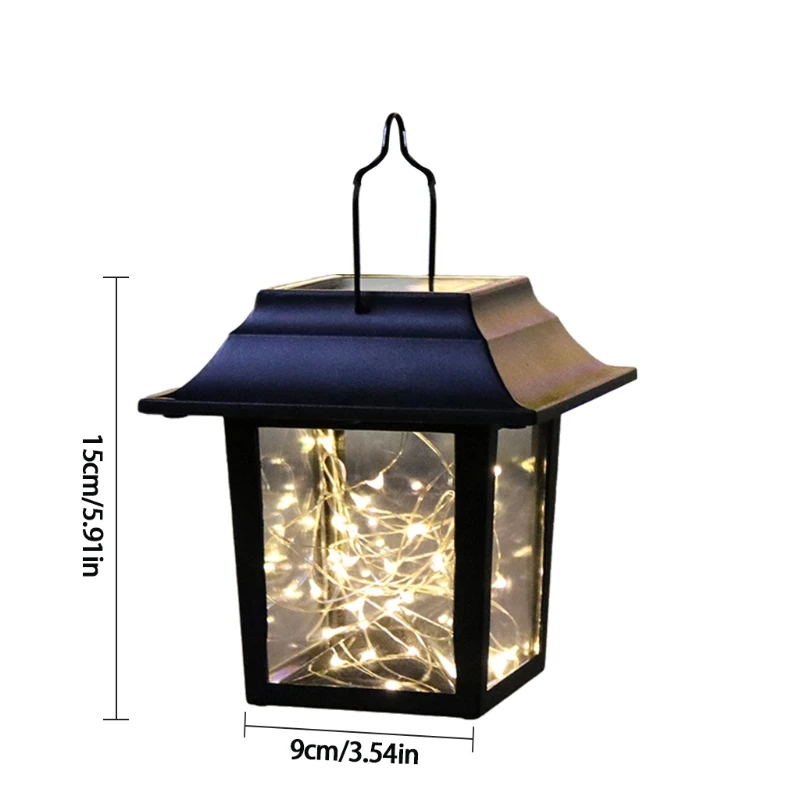 

Solar Lantern Outdoor Garden Hanging Lantern Waterproof LED Decorative Plastic Candle Mission Lights for Outdoor & Party decor