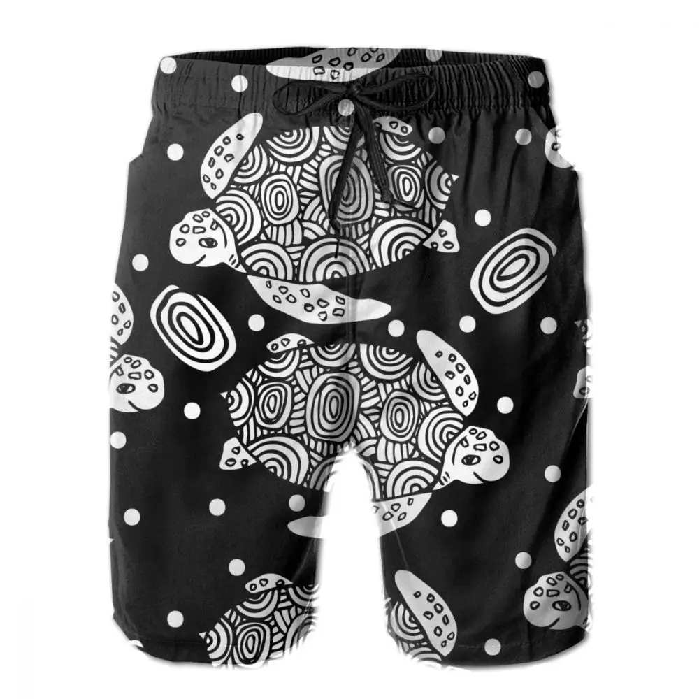 

Mens Swimming Shorts Swimwear Tribal Turtles Men Trunks Swimsuit Man Beach Wear Short Pants Bermuda Boardshorts