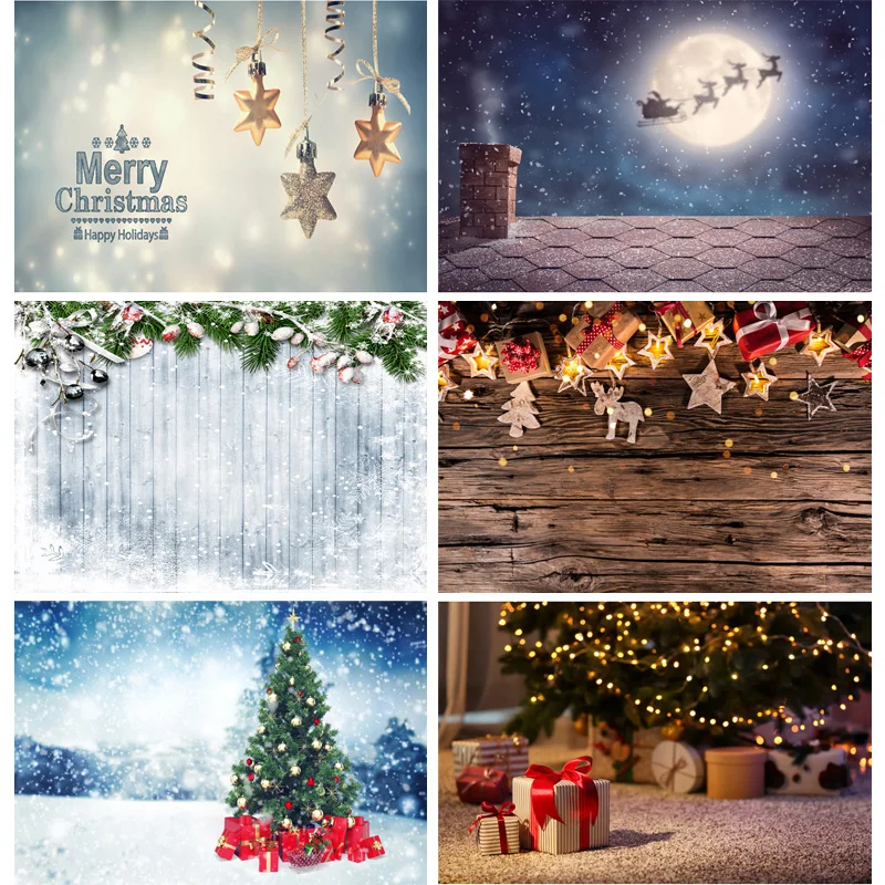 

ZHISUXI Виниловый фон для фотографии выполненный на заказ по индивидуальному заказу, Рождественская тема, фон для фотосъемки с изображением де...