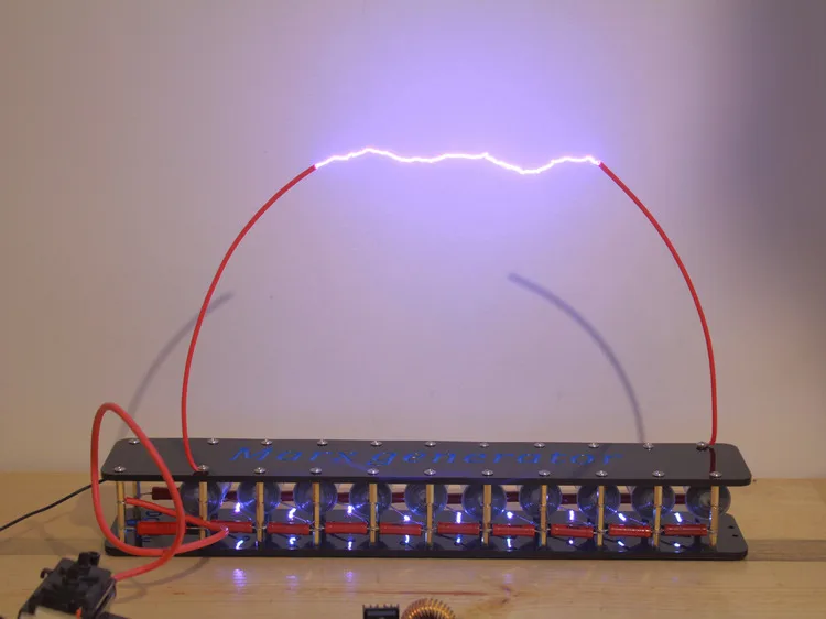 DIY High Voltage Electric Arc Student Experiment Marx Generator kit with zvs high voltage power supply physic lab