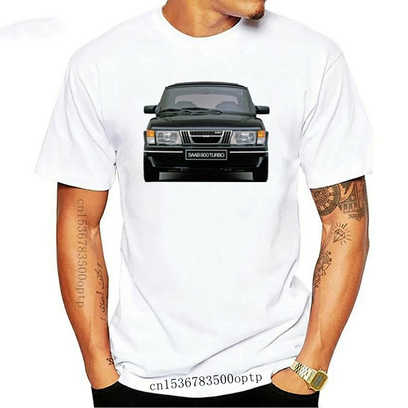 Новинка Мужская футболка SAAB 900 черная унисекс с принтом Turbo футболки Топ - купить