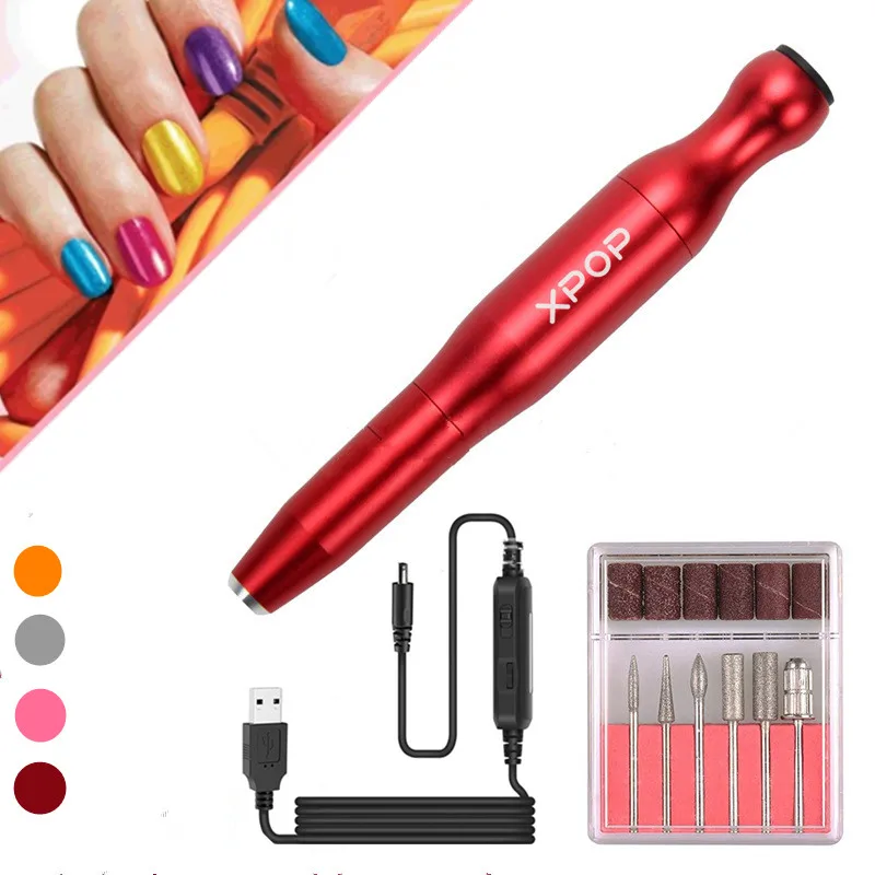 Портативный электрический сверлильный станок для маникюра педикюра инструменты