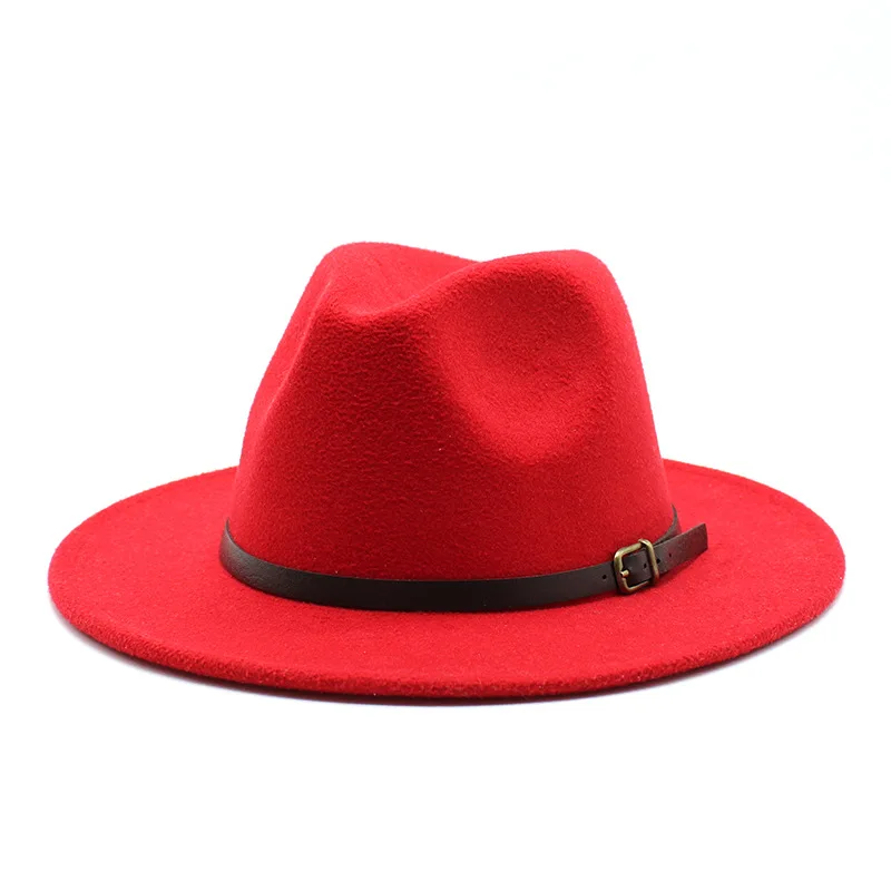Женская шерстяная Осенняя шапка Fedora большие размеры 56-60 см Зимние Мужские