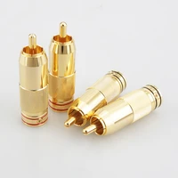 high end audio video cable rca plug solder gold audio video adapter cable connector rca to rca m av cable for tvdvdvcd etd
