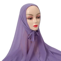 73180cm abaya islam women hijabs chiffon inner hijab caps turbante mujer shawl muslim long turban stole wrap jilbab headscarf