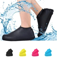 1 pair reusable silicone shoe cover non slip waterproof rain boot shoes covers rain shoe cover protectors for kids men women
