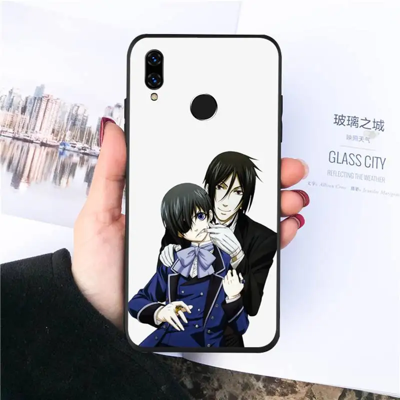 

Japan amine Hot Black Butler Phone Case For Huawei honor Mate P 10 20 30 40 i 9 8 pro x Lite smart 2019 nova 5t Luxury coque