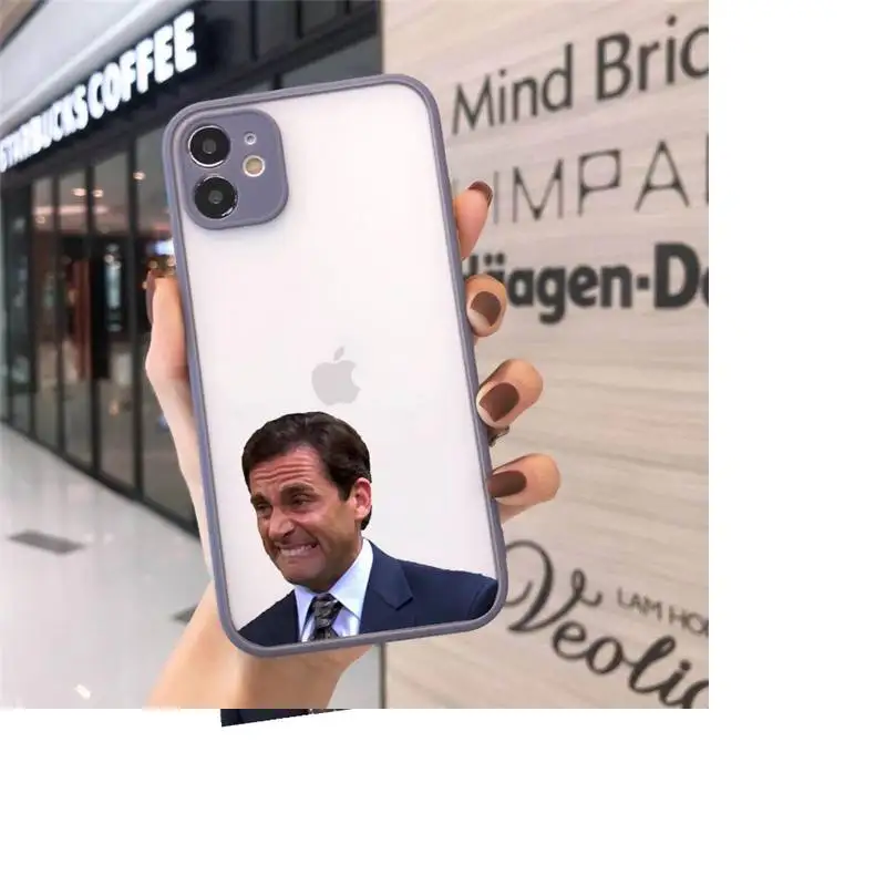 

Michael Scott The Office tv show Phone Cases matte transparent For iphone 7 8 11 12 plus mini x xs xr pro max cover