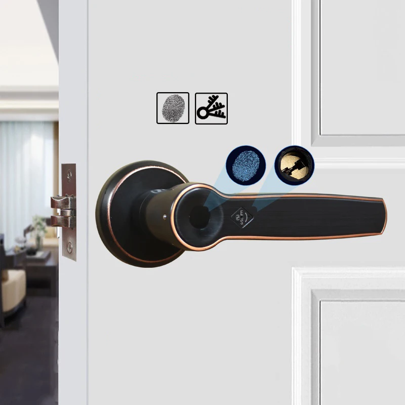 Умный дверной замок Obawa с Биометрическим отпечатком пальца и цифровым кодом |