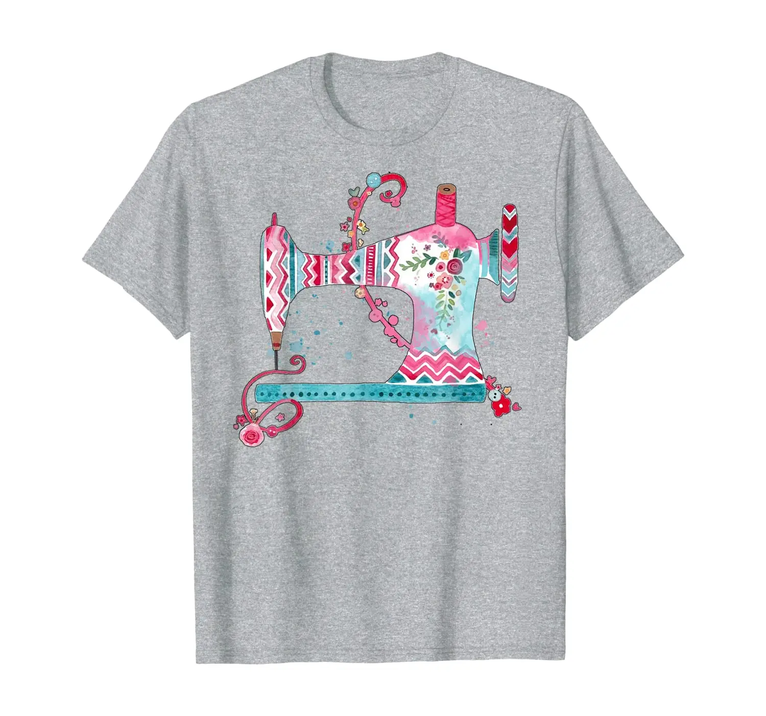 

Sewing Machine Flower Quilting Shirt Cute Quilter Gifts T-Shirt