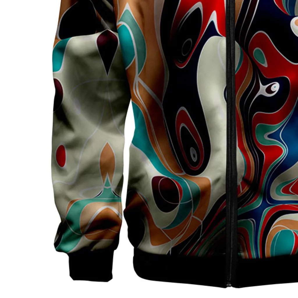 SAGACE новинка мужская повседневная куртка с рукавами реглан 3D Граффити vortex