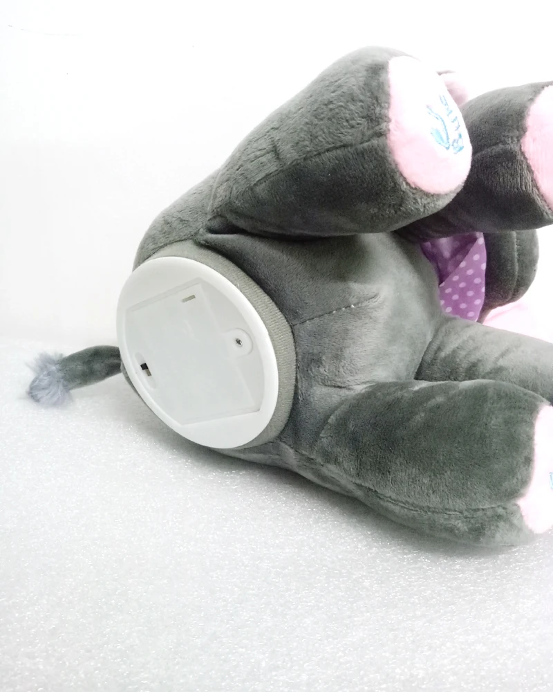 Плюшевая игрушка в виде слона Поющая музыку электрическая подарок на день