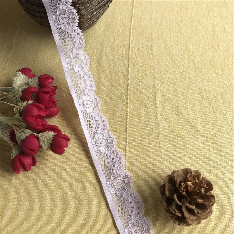2,5 см S1207 красивая кружевная лента «сделай сам» для детской одежды Нижнее белье для свадебного платья женские аксессуары для одежды