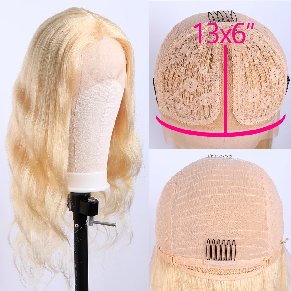 Средняя часть объемная волна 13*1 Синтетические волосы на кружеве парики 28 дюймов