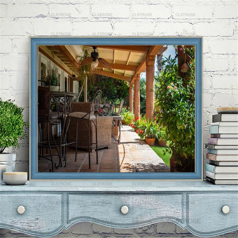 

Diy Landscape Diamond Painting House Art Building Home Living Room Bedroom Decoration Can Be Customized