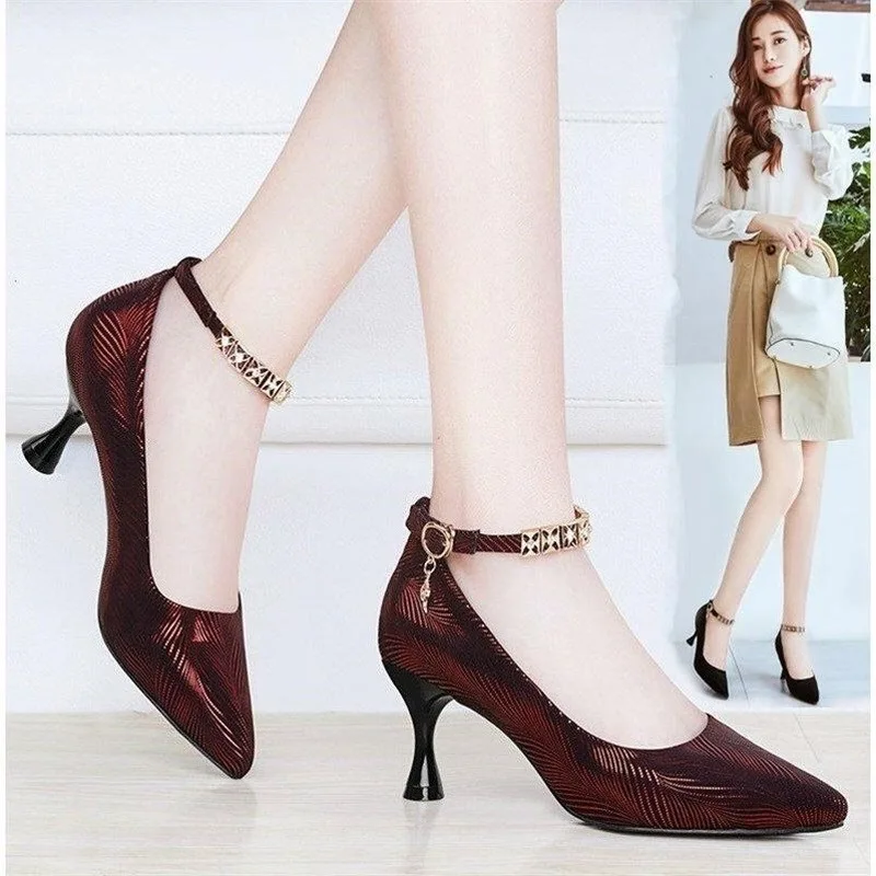 Женская обувь новые черные туфли-лодочки принцессы с острым носком и