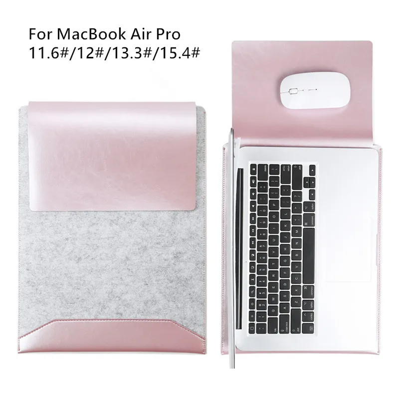 Модный шерстяной фетровый карман для ноутбука сумка чехол Macbook Air Pro 11 6 12 13 3 15 4