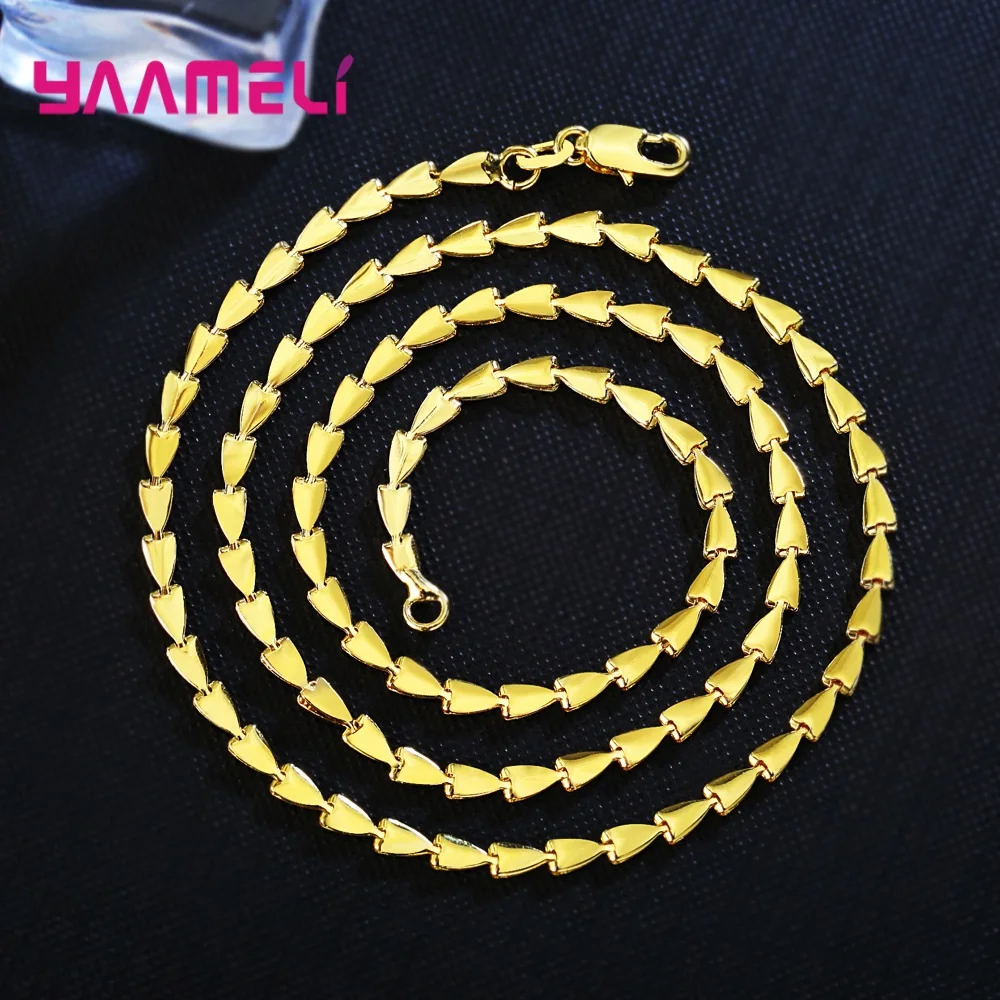 Factory Price Women Men 18KGF Necklace Jewelry Yellow Gold Filled Link Chain with Strong Lobster Clasps 16-20-22-24 Inch | Украшения и