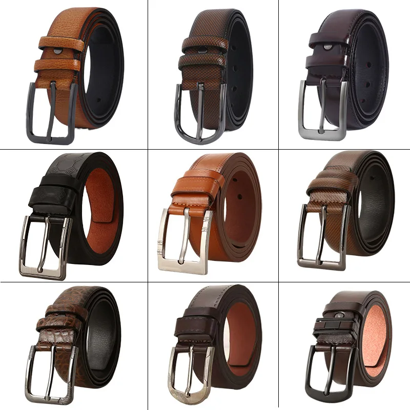 

Spring 2021 Men's Belt Pin Buckle Casual Jeans Quality Belt