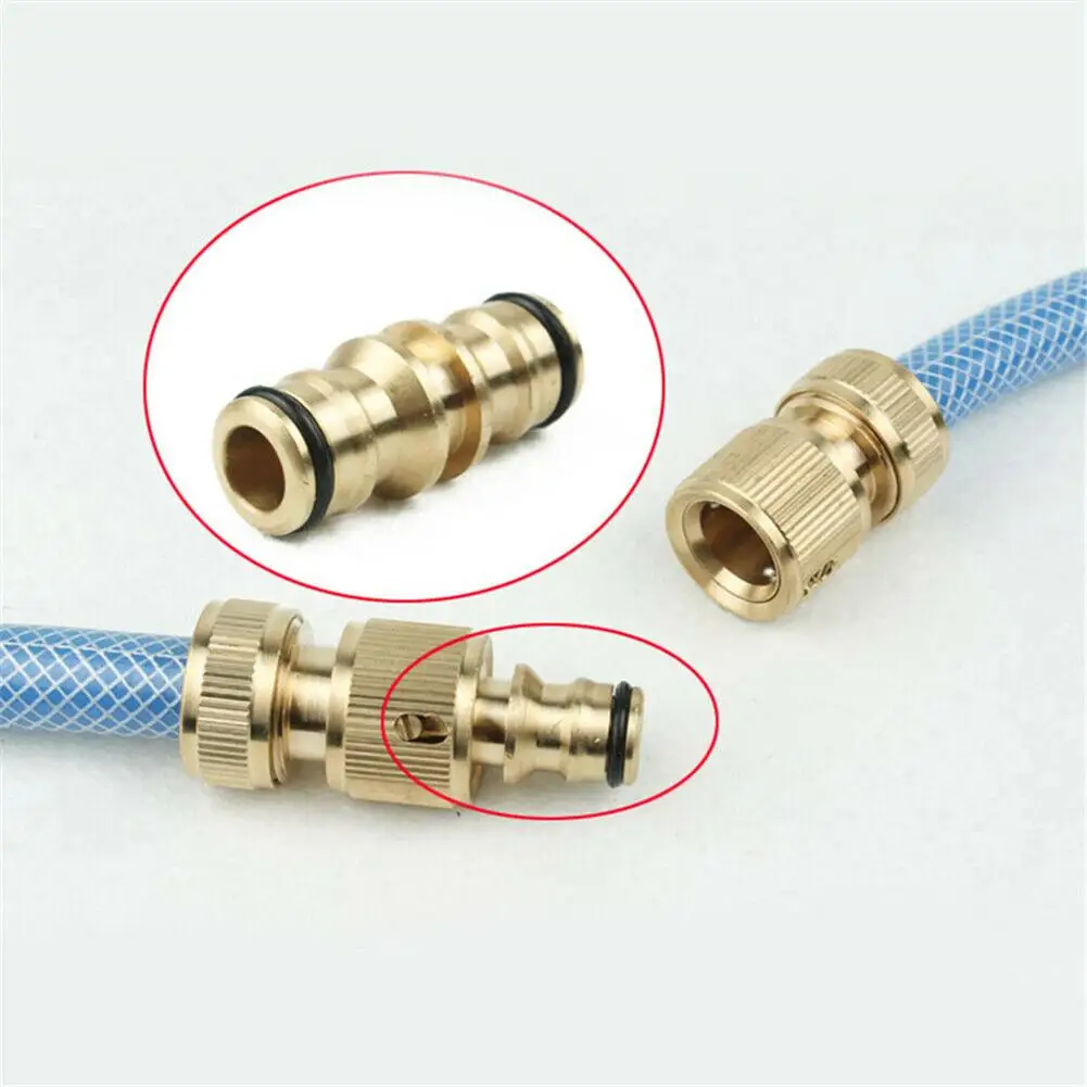 

2Pcs Water Hose Pipe Tap Brass Connector 1/2inch Adapter Garden Watering Tool Watering Irrigation Tools