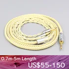 8-жильный позолоченный кабель OCC с палладиевым серебром для Oppo PM-1 PM-2 Planar Magnetic 1more H1707 Sonus Faber Pryma, наушники