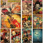 Популярный японский аниме One Punch Man персонаж мультфильм крафт-бумага плакат ретро кафе бар дома комиксы декор живопись A4 42x30 см