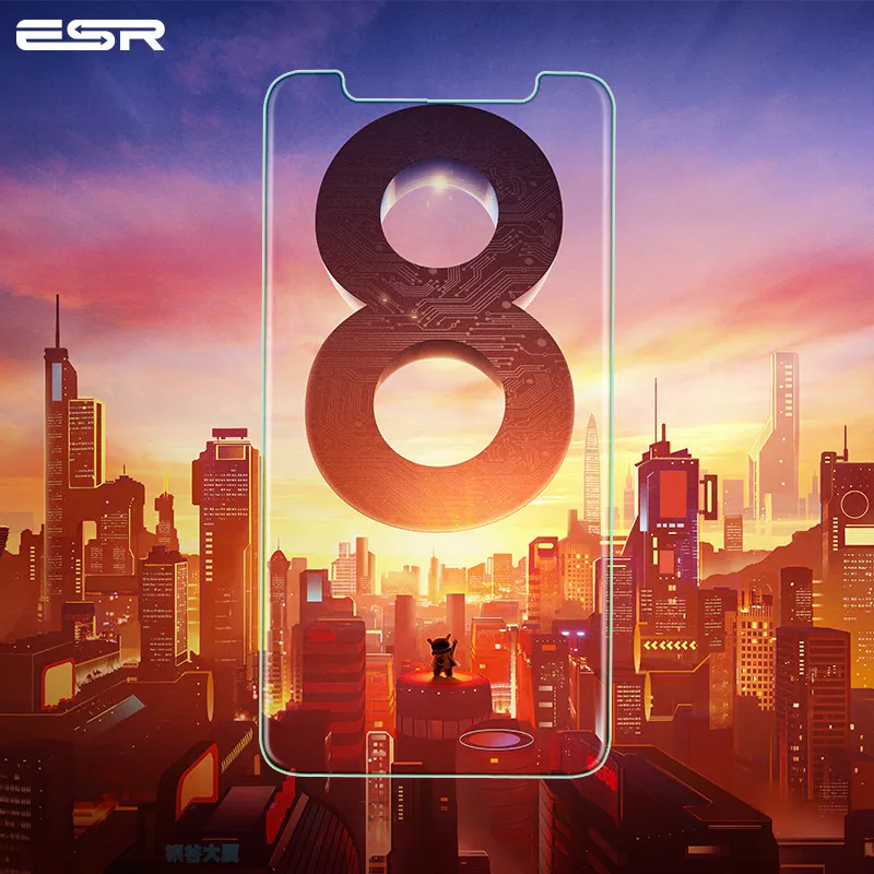 1 шт xiaomi mi 8 Стекло xiaomi 8 Защита экрана 3X более прочная 9H Передняя пленка защита ESR xiaomi mi 8 SE закаленное стекло