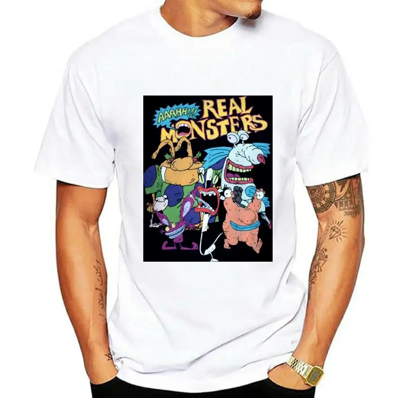

Aaahh Real Monsters Men T-Shirt women tshirt Short Sleeve Tee Shirt Free Shipping cheap wholesale