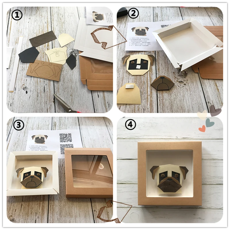 Наборы для поделок ручной работы бумажные наборы собак Шиба ину материал