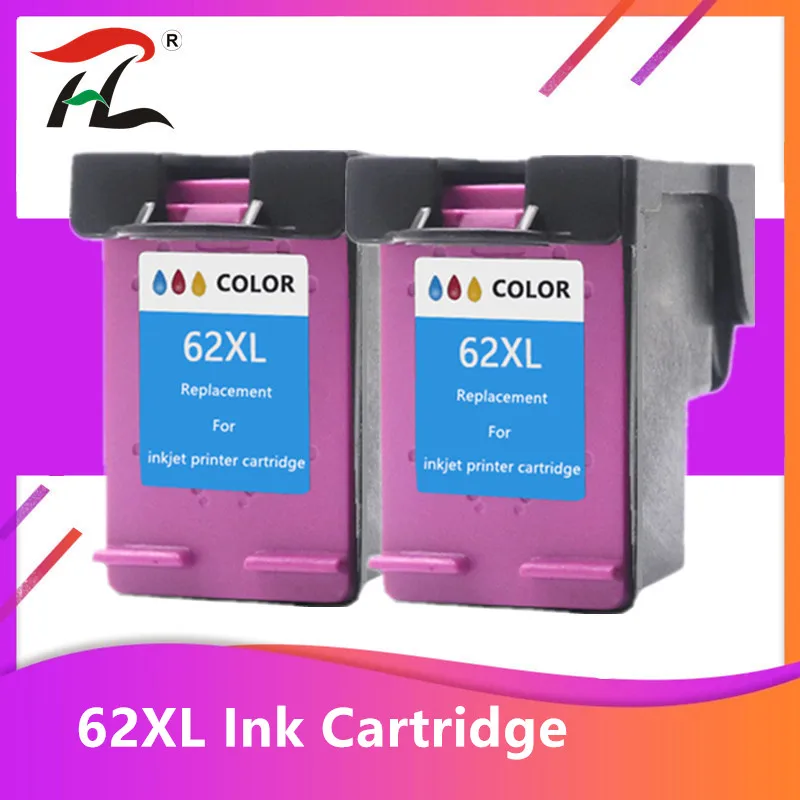 Картридж с цветными чернилами 62XL совместимый hp 62 xl для hp62 принтера Envy 5540 5640 7640 5646