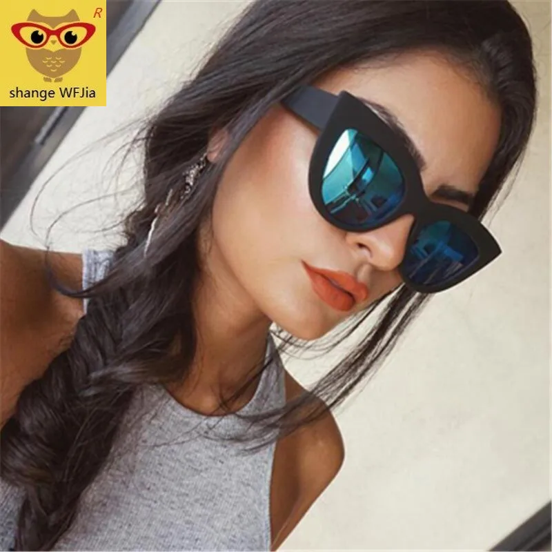 Солнцезащитные очки в европейском и американском стиле кошачий глаз 2019|Женские