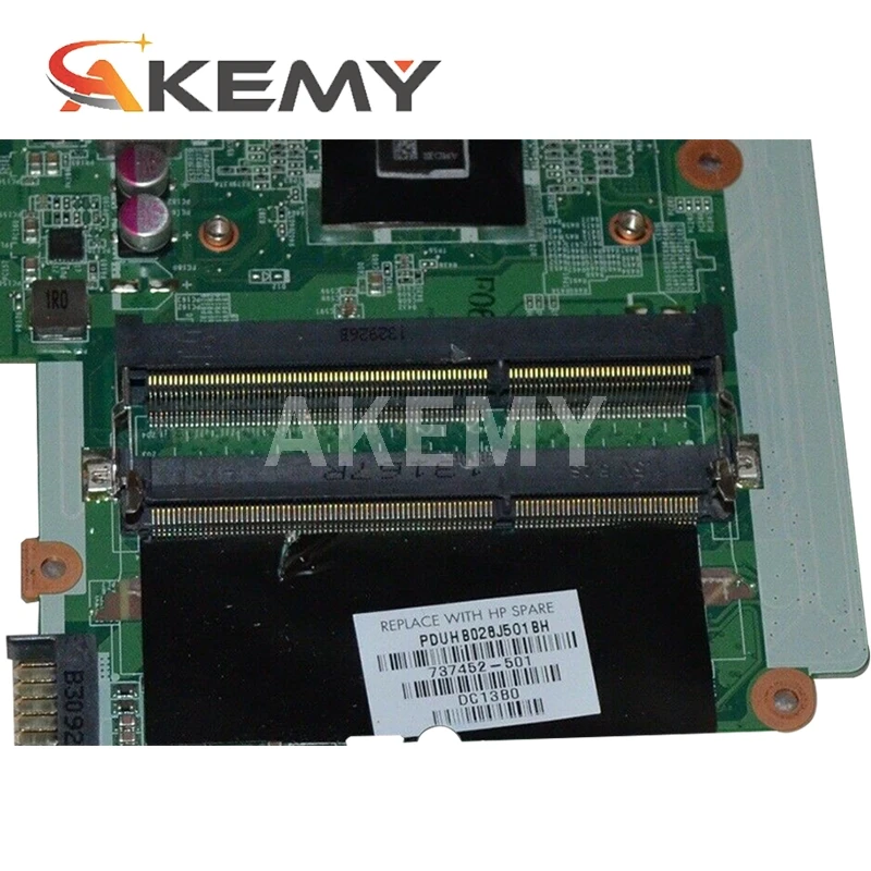 Материнская плата для ноутбука HP Pavilion 15 17 15-E 17-E 737452-501 737452-001 DA0R76MB6D0 E1-2500 CPU DDR3 -