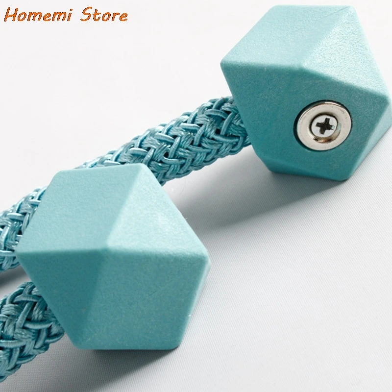 

1 Pair Rubik Cube Magnetic Curtain Ropes Solid Color Curtain Hooks Buckle Clips Holdbacks Curtain Tiebacks Bedroom Decoration